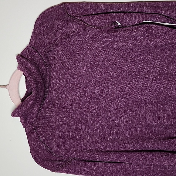 We The Free Juicy Long Sleeve Cowl Neck Knit Top Purple Open back Date SMALL - Picture 2 of 7